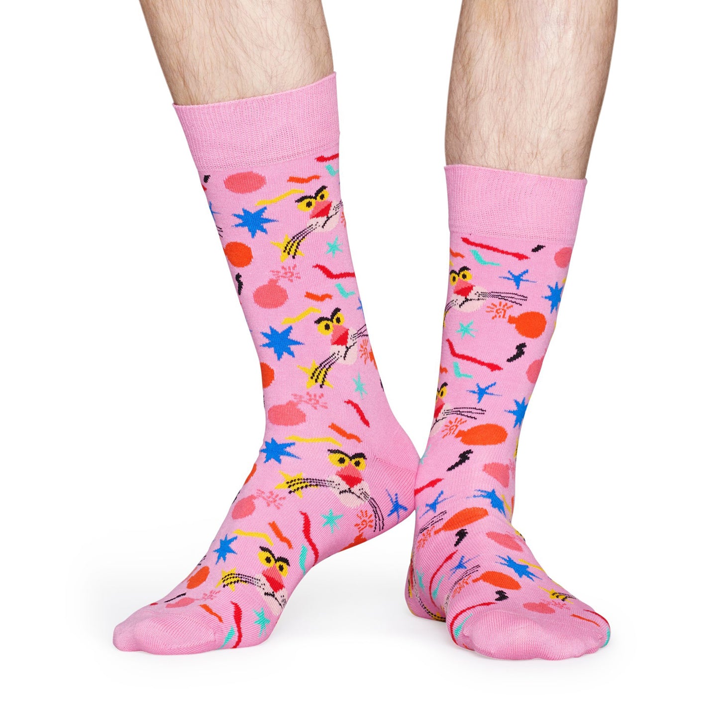 Happy Socks x Pink Panther Men's Crew Socks - Bomb Voyage