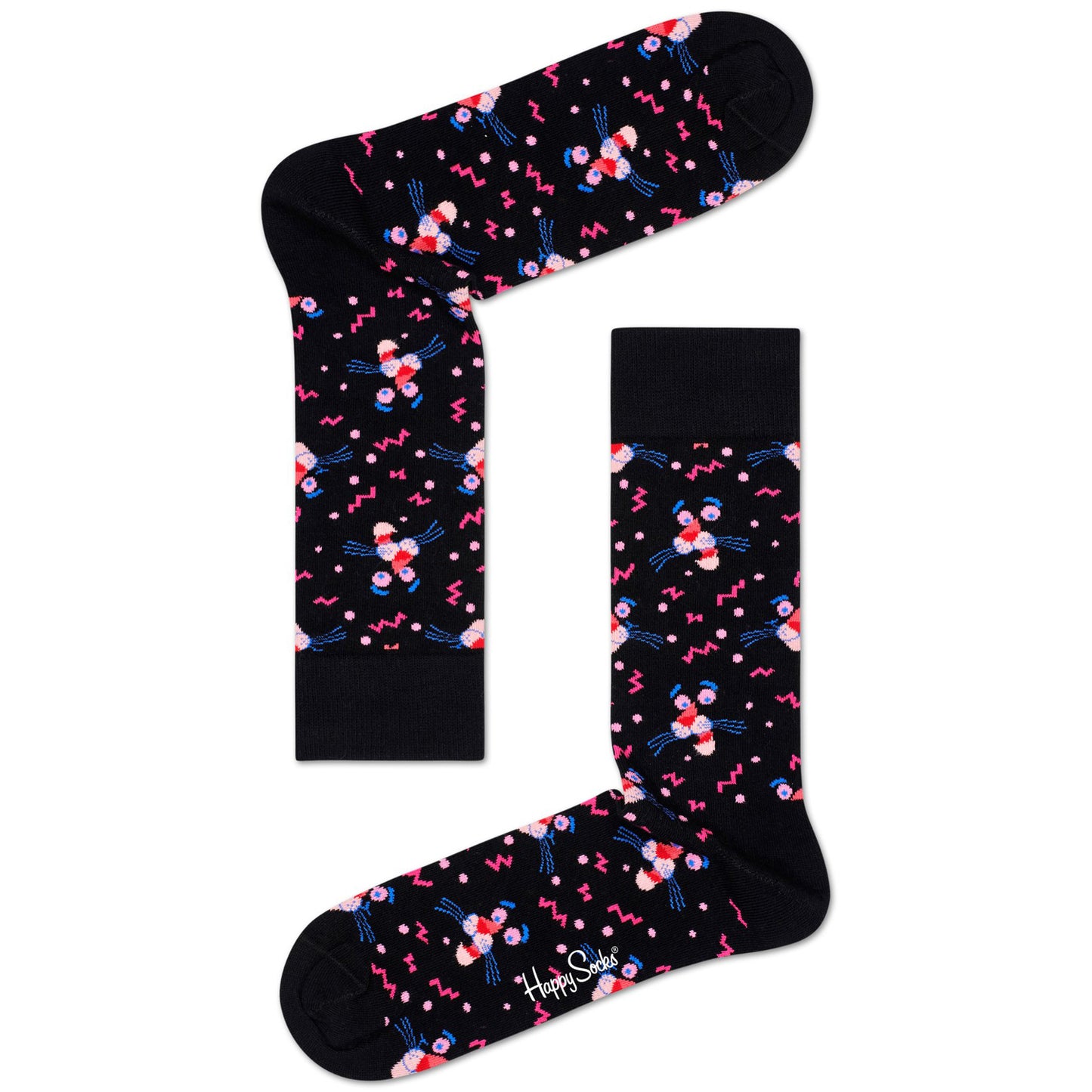Happy Socks x Pink Panther Men's Crew Socks - Pink Panic