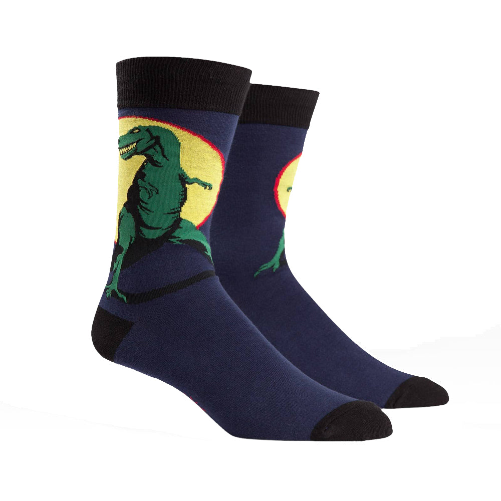Sock It To Me Men's Crew Socks - T-Rex