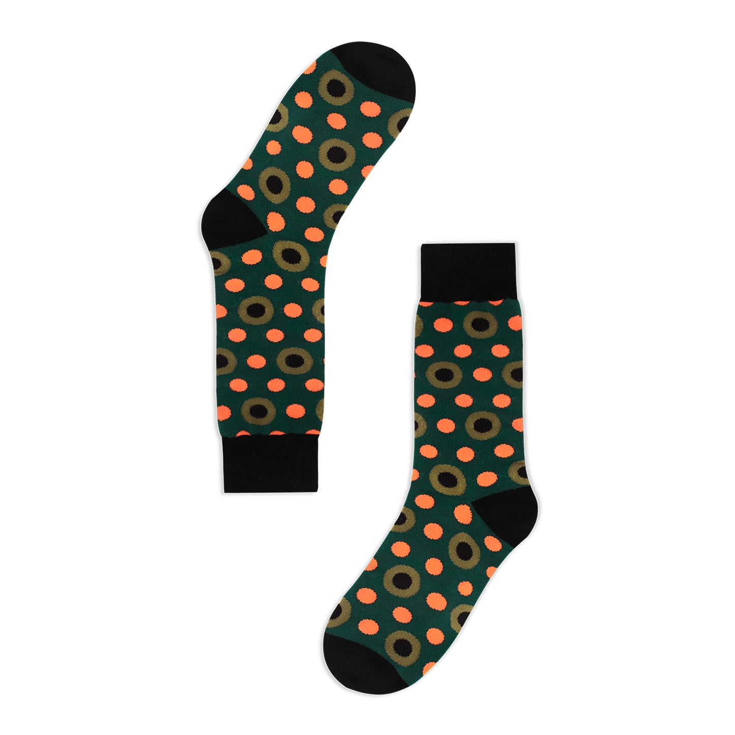Golden Rabbit Unisex Crew Socks - Vary Army - Small