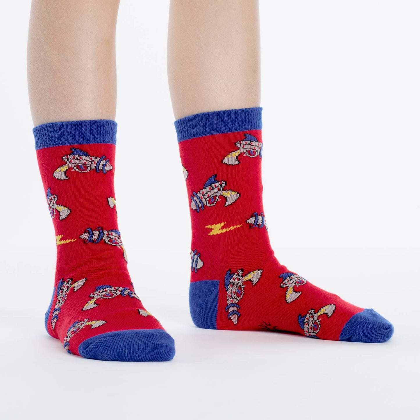 Sock It To Me Kids Crew Socks - Rayguns (7-10 Years Old)