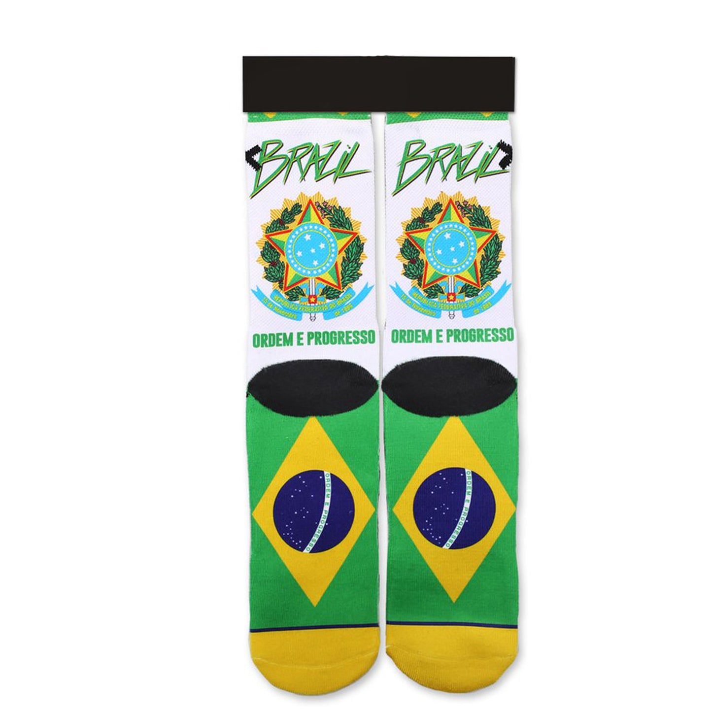 Odd Sox Men's Crew Socks - Brazil