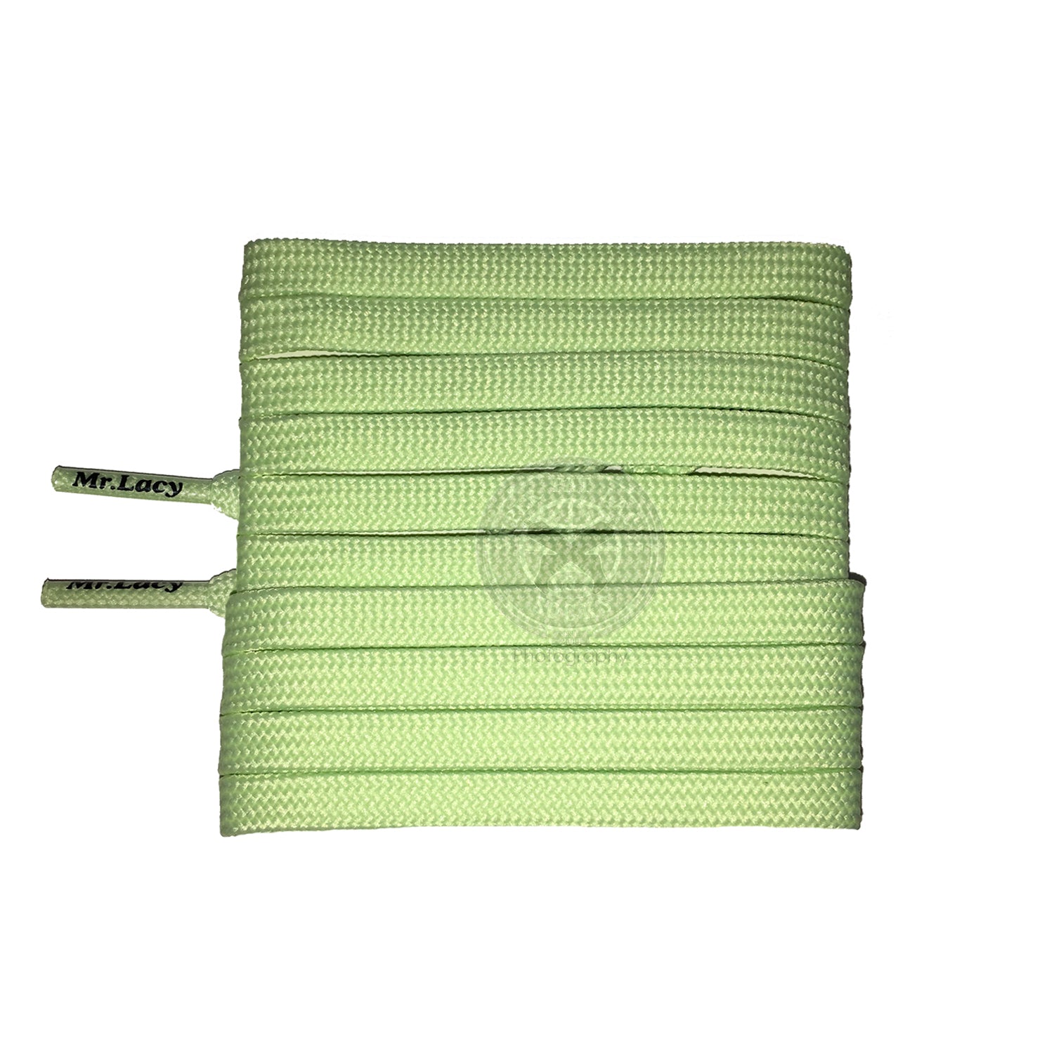 Mr Lacy Pastels - Pastel Green Shoelaces – Super Fat Laces And Socks