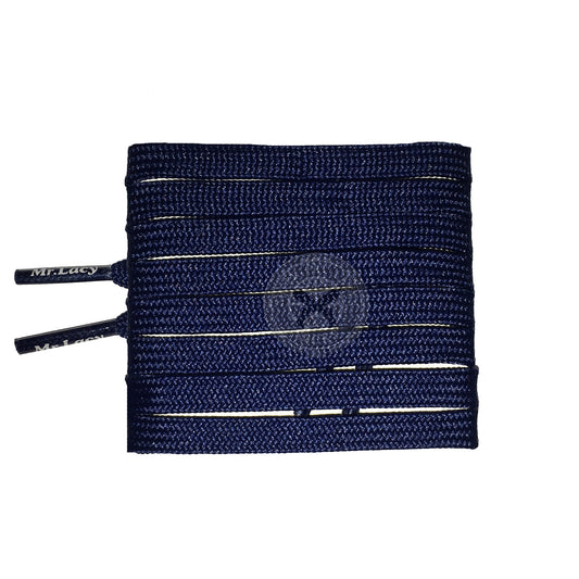 Mr Lacy Runnies Flat - Navy Shoelaces [80cm]