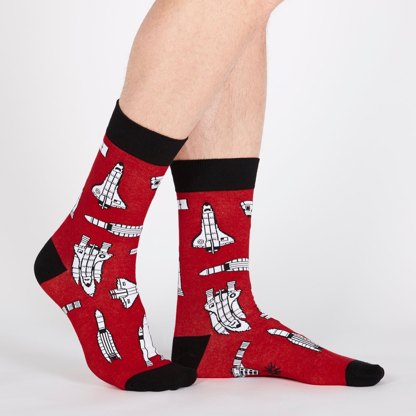 Sock It To Me Men's Crew Socks - Space Craft