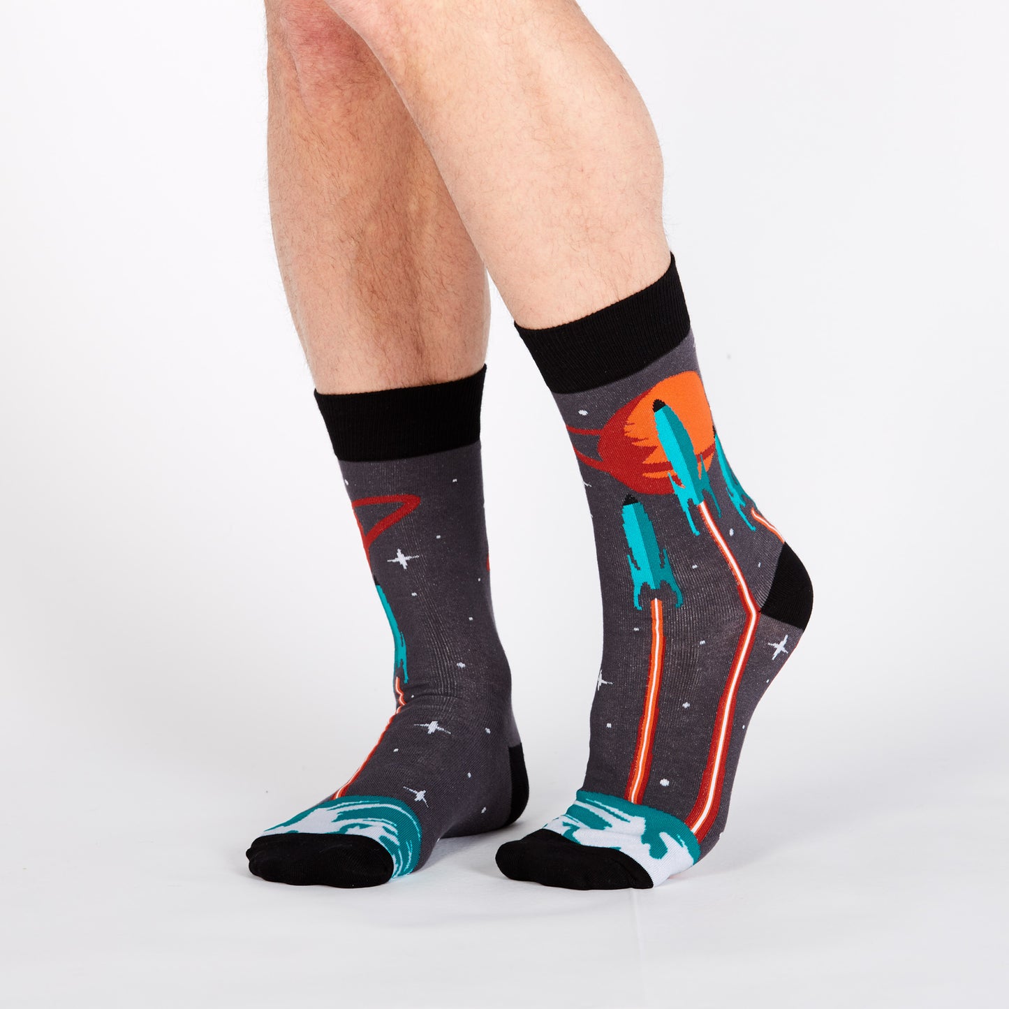 Sock It To Me Men's Crew Socks - Launch from Earth