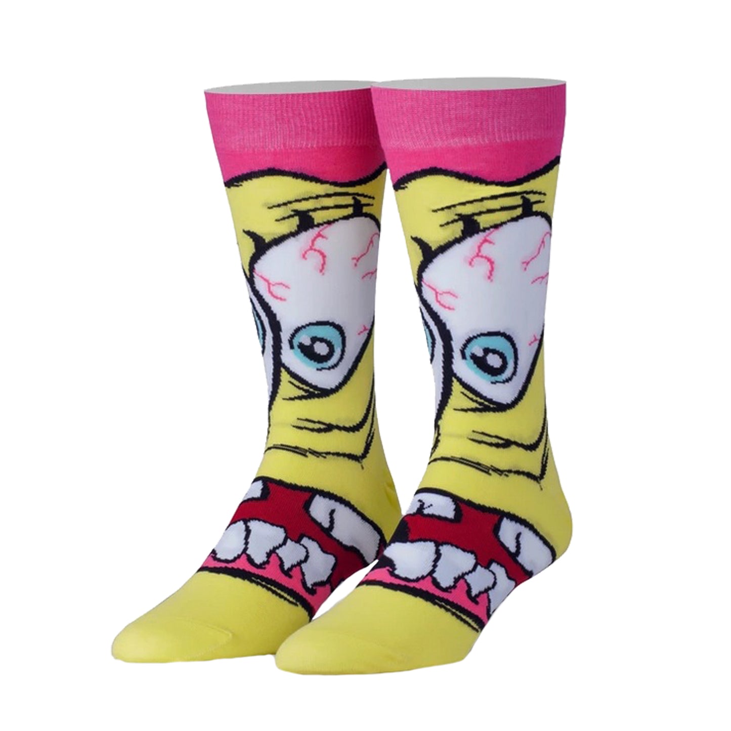 Odd Sox Men's Crew Socks - Grossbob (Spongebob Squarepants)