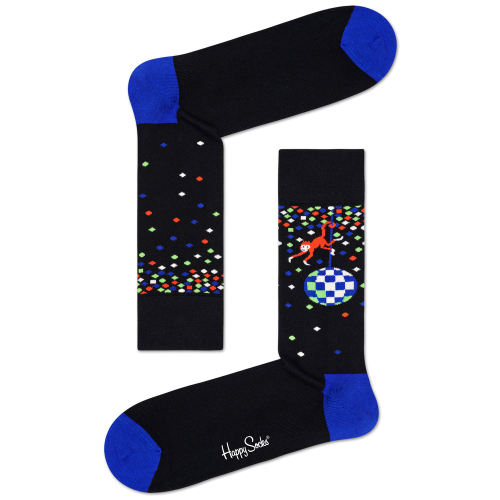 Happy Socks Women's Crew Socks - Disco Monkey