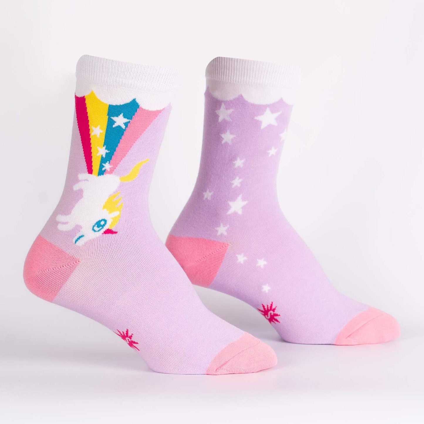 Sock It To Me Women's Crew Socks - Rainbow Blast