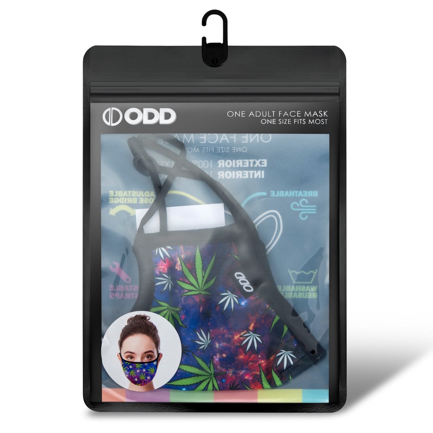 Odd Sox Face Masks - Weed Nebula (One Size)