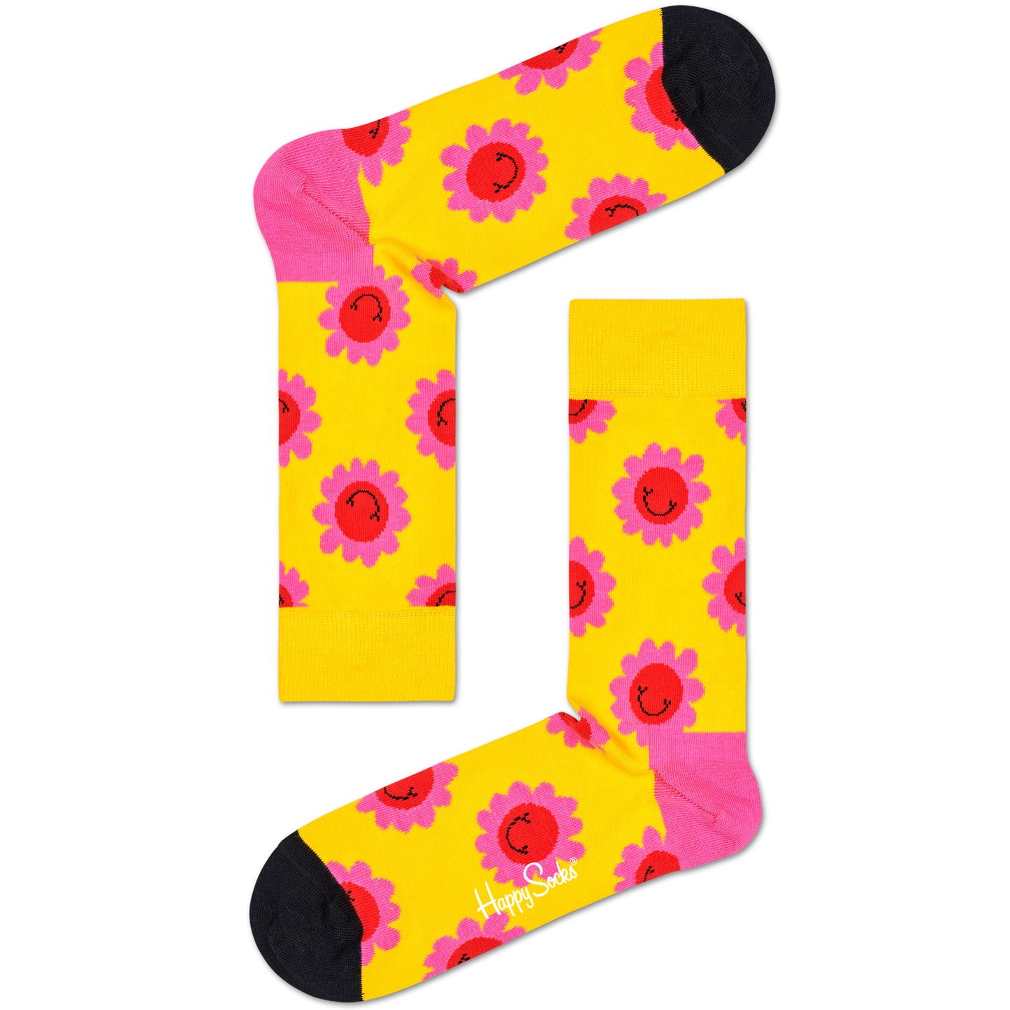 Happy Socks Women's Crew Socks - Smiley Flower