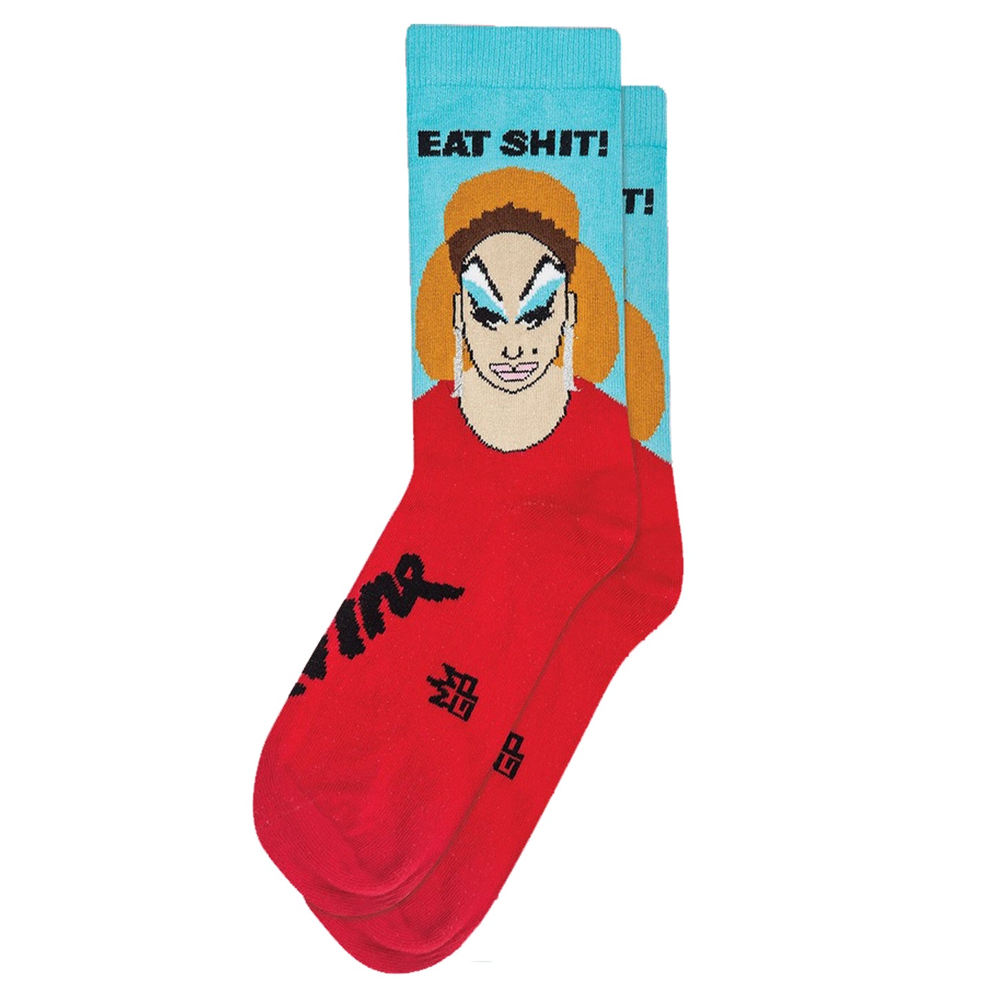 Gumball Poodle Unisex Crew Socks - Eat Shit (Divine)