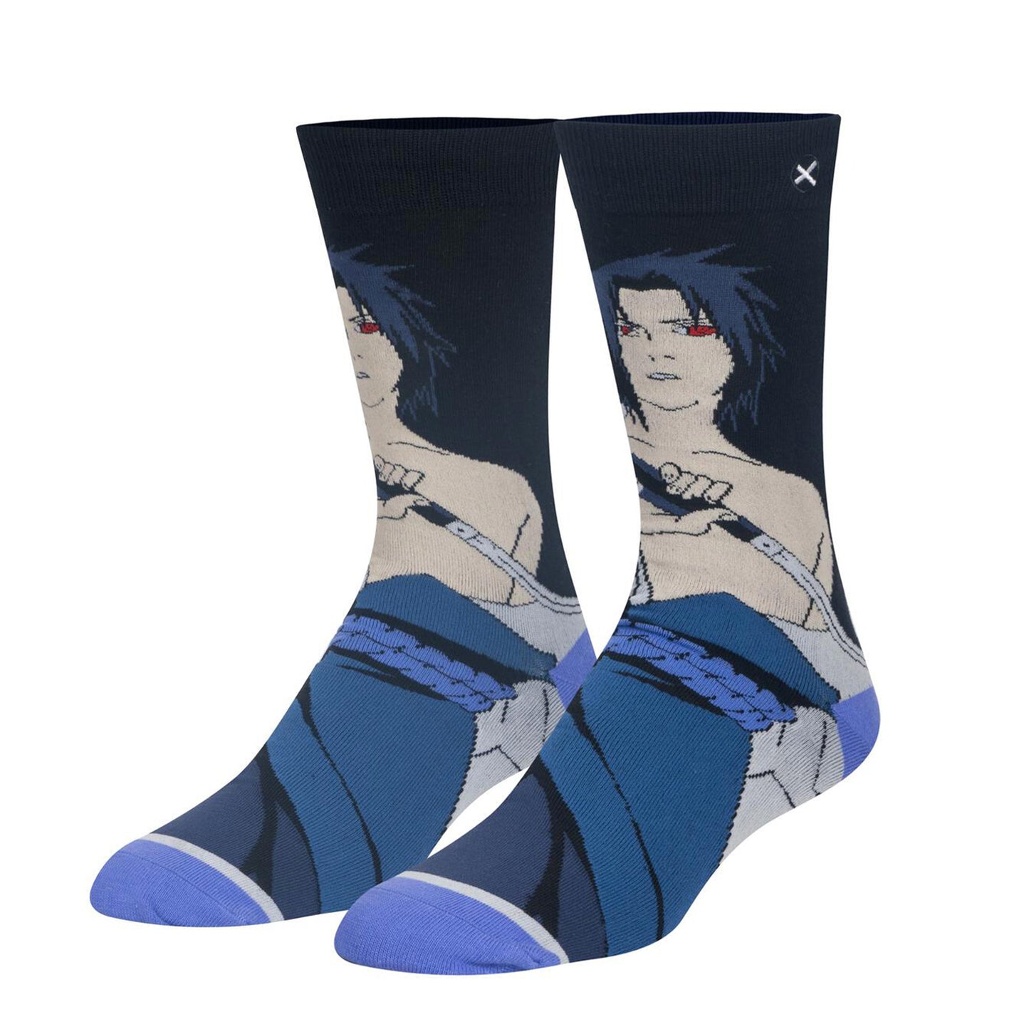 Odd Sox Men's Crew Socks - Sasuke (Naruto Shippuden)