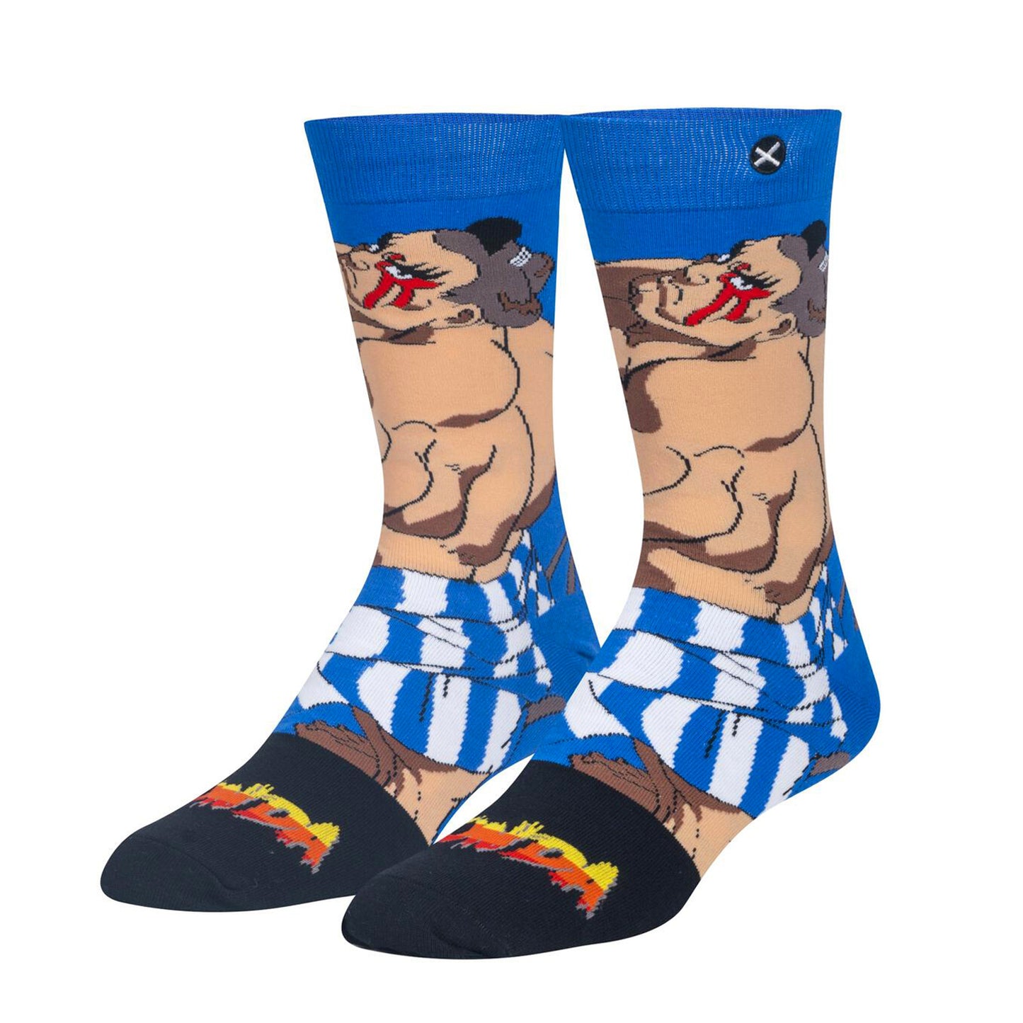 Odd Sox Men's Crew Socks - E Honda (Street Fighter II)