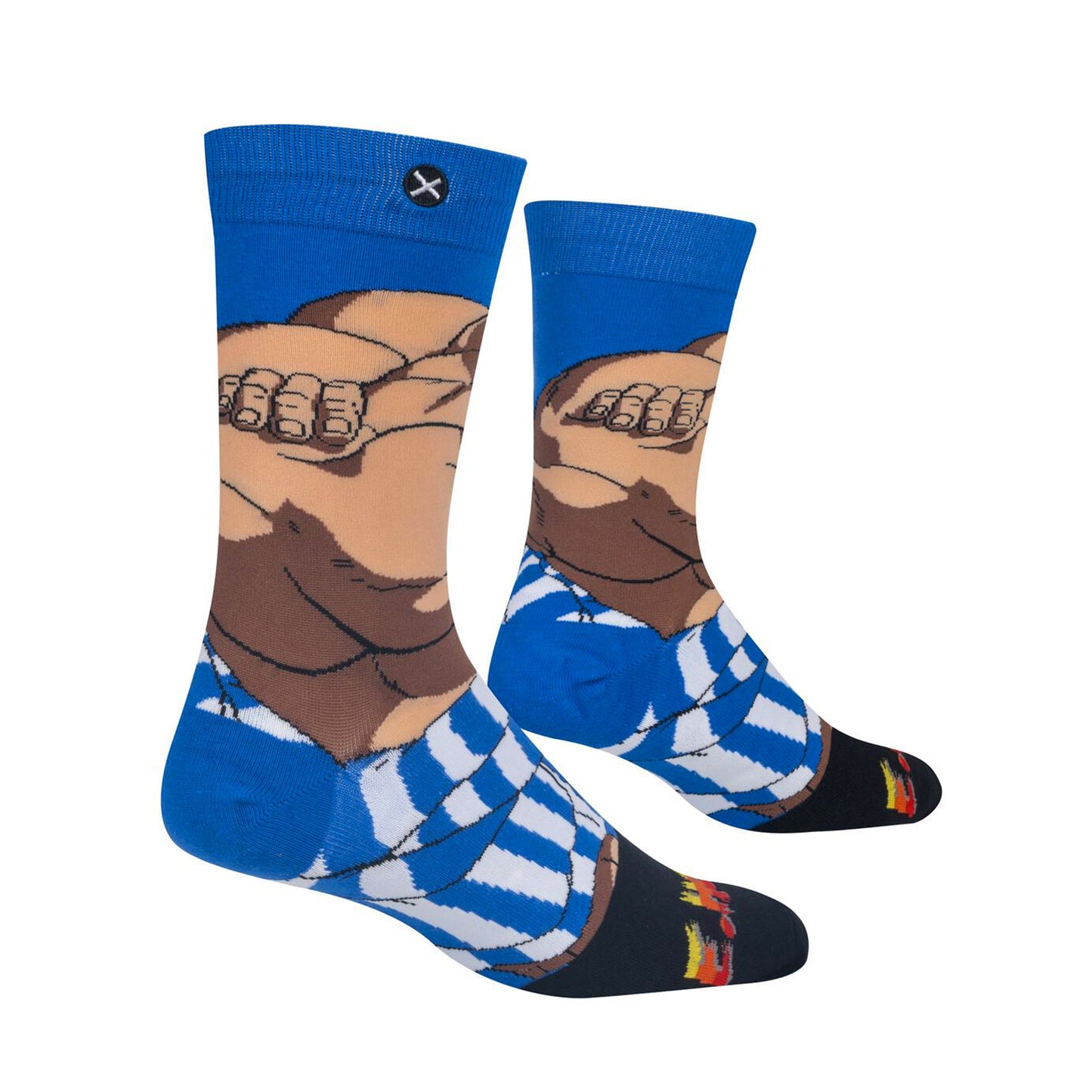Odd Sox Men's Crew Socks - E Honda (Street Fighter II)
