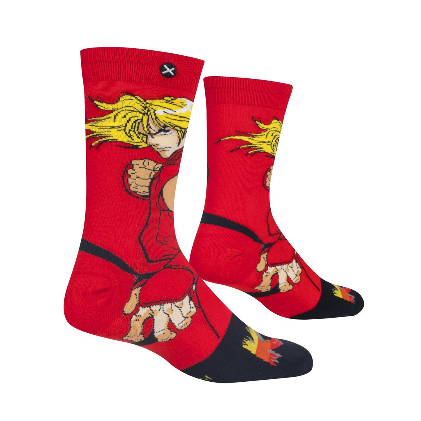 Odd Sox Men's Crew Socks - Ken (Street Fighter II)