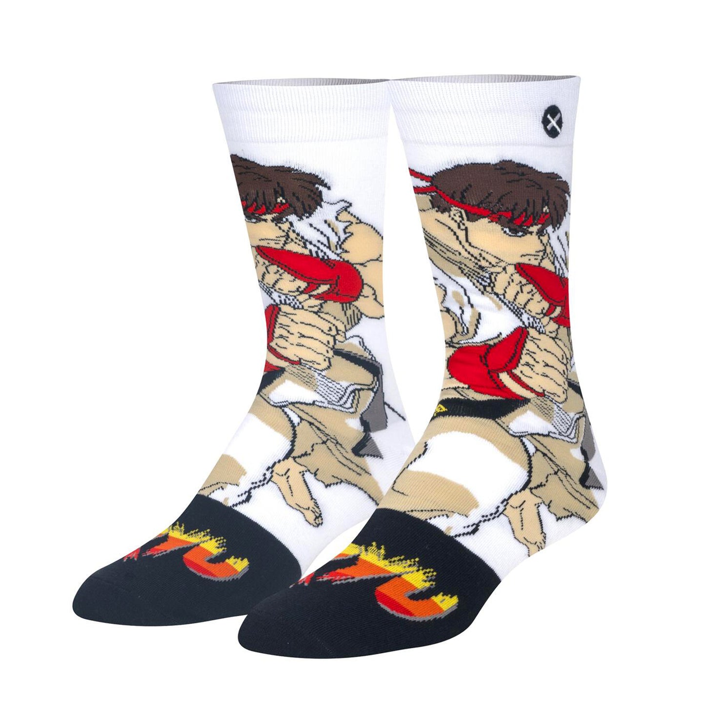 Odd Sox Men's Crew Socks - Ryu (Street Fighter II)