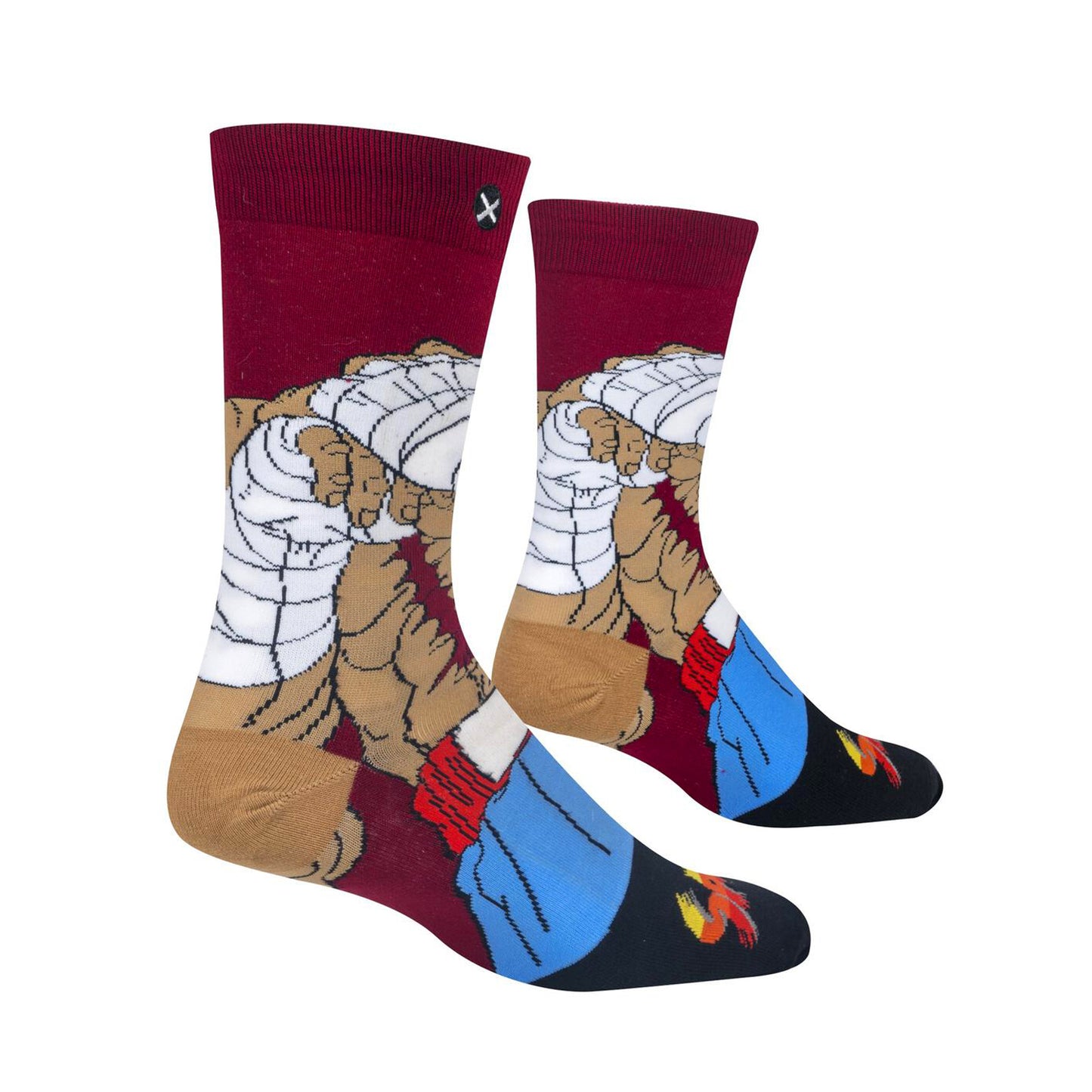 Odd Sox Men's Crew Socks - Sagat (Street Fighter II)