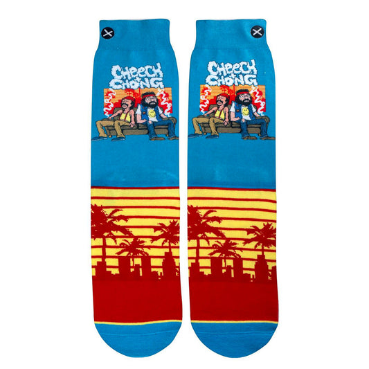 Odd Sox Men's Crew Socks - Sunset (Cheech & Chong)