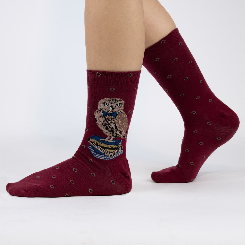 Sock It To Me Women's Crew Socks - Reading is a Hoot