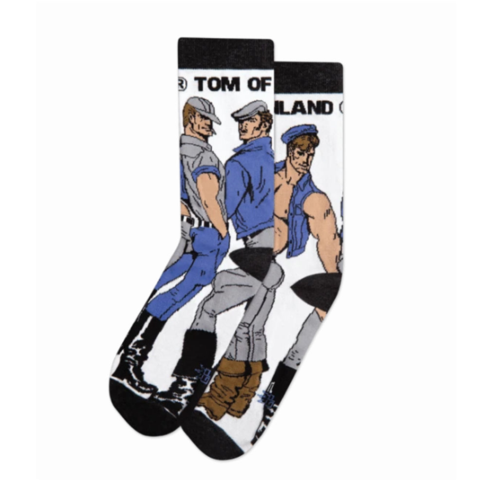 Gumball Poodle Crew Socks – Denim Trio (Tom of Finland)