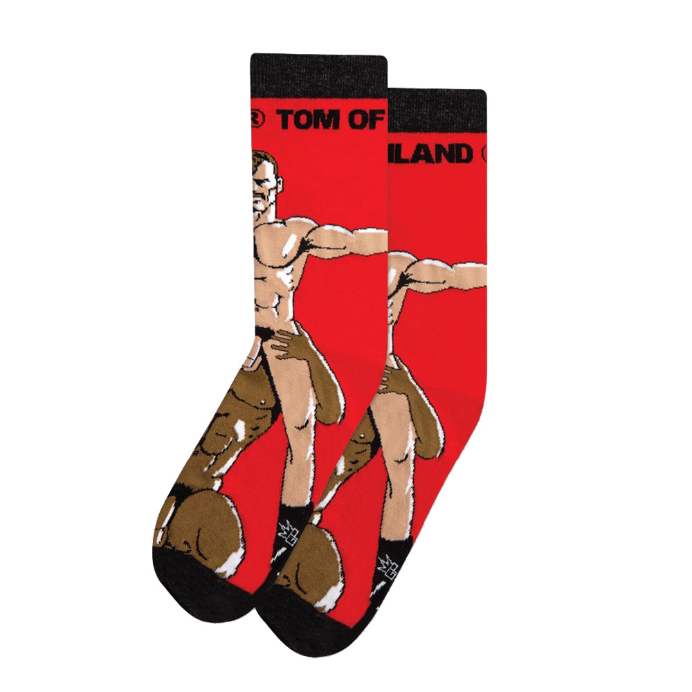 Gumball Poodle Crew Socks – Vitruvian Men (Tom of Finland)