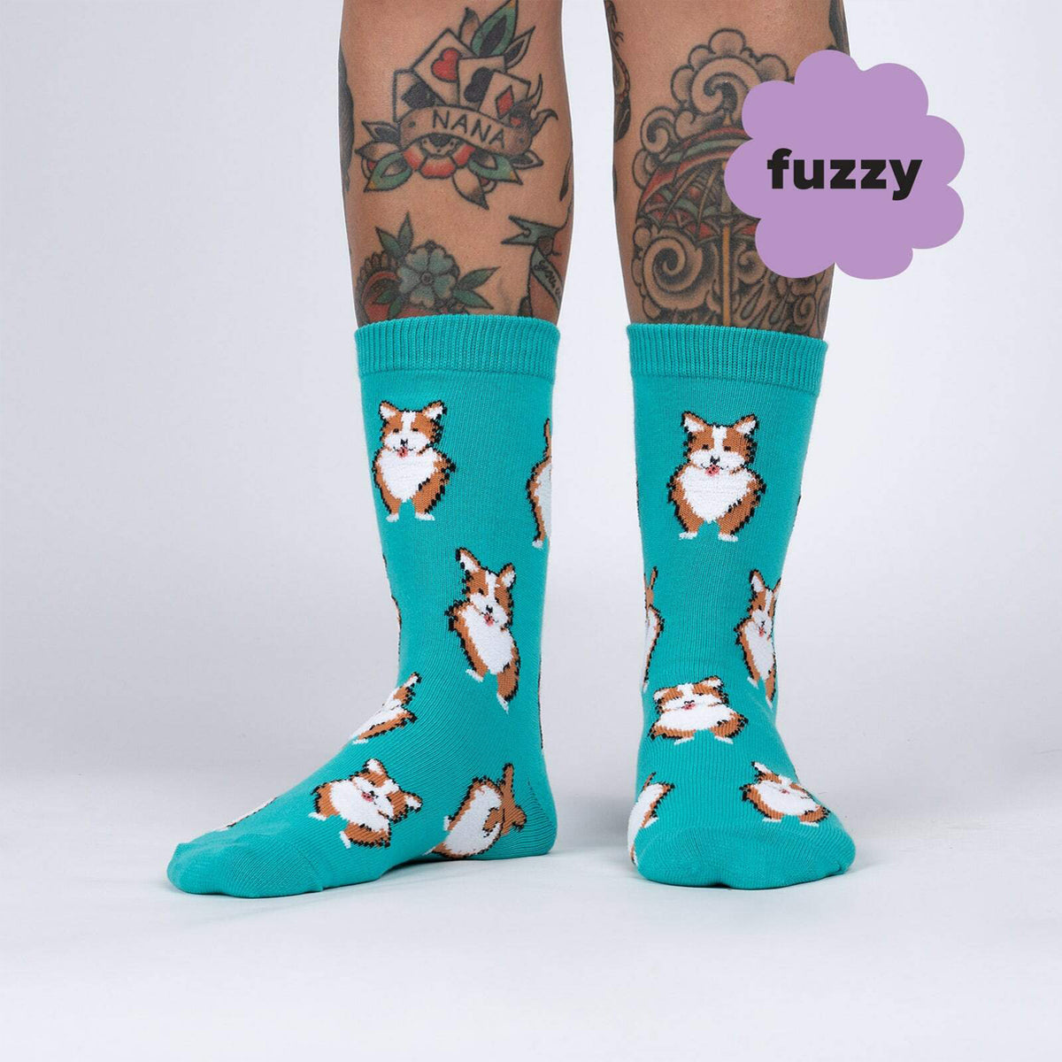 Sock It To Me Women's Crew Socks - Nothin' Butt Corgis