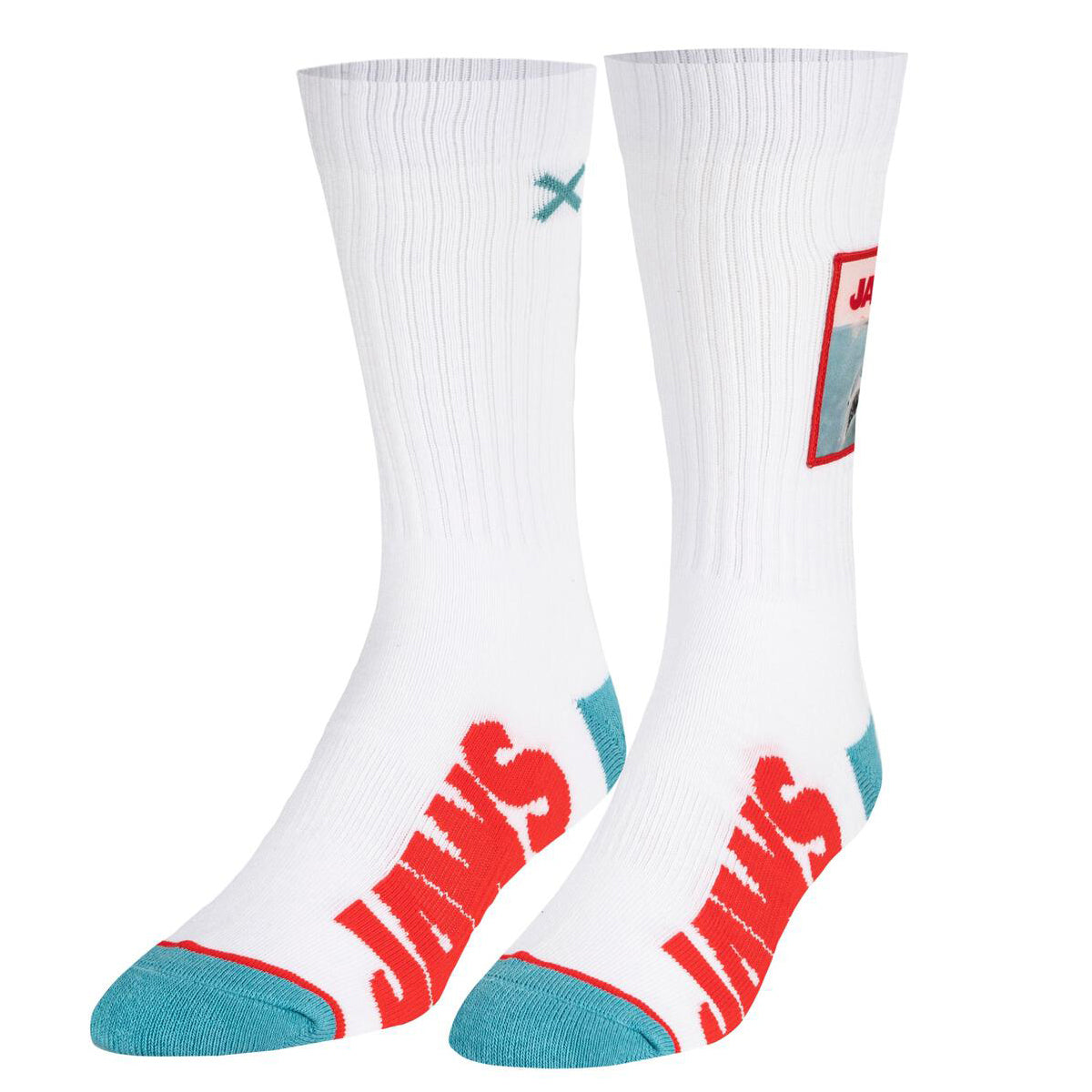 Odd Sox Men's Ribbed Crew Socks – Jaws Patch