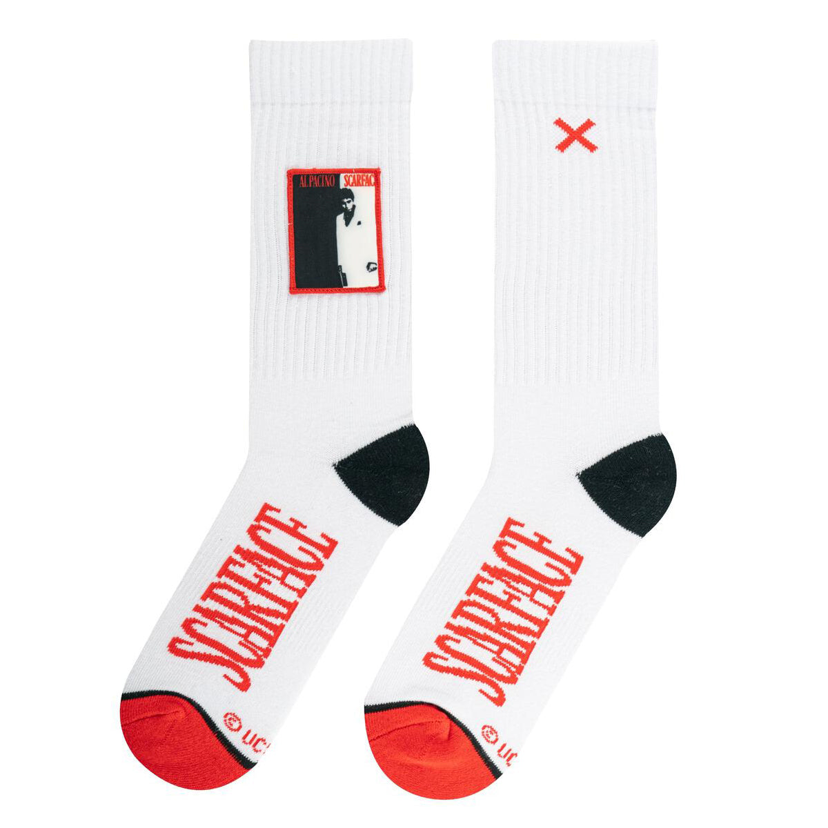 Odd Sox Men's Ribbed Crew Socks – Scarface Patch