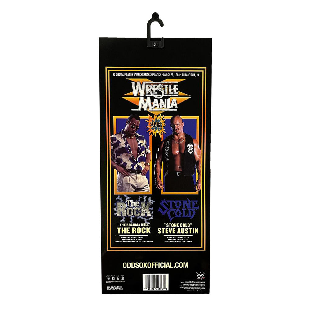 Odd Sox Men's Crew Socks - The Rock Vs Stone Cold (WWE)