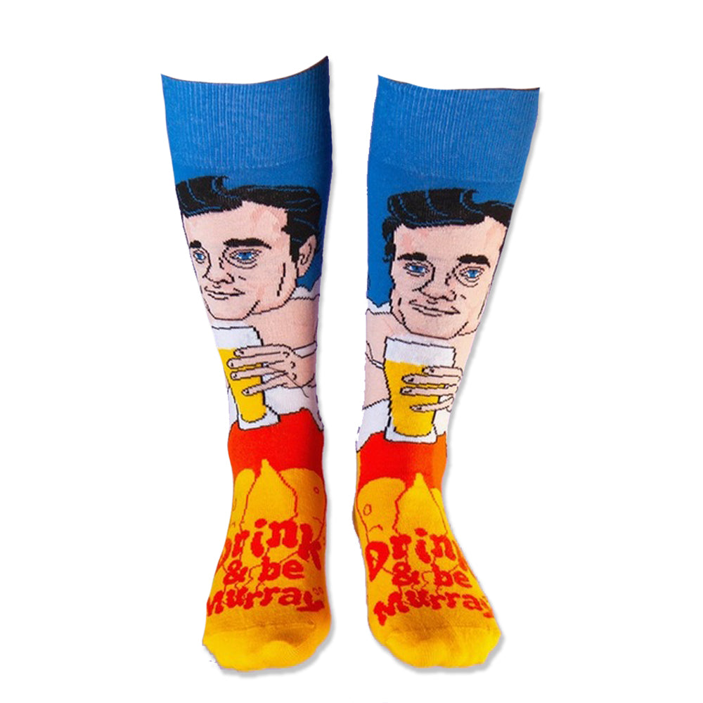 Freaker USA Unisex Crew Socks - Drink and Be Murray