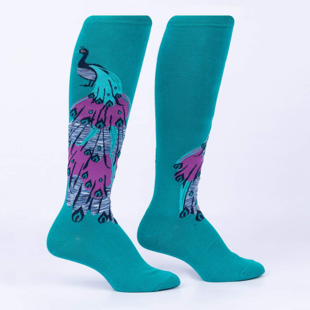 Sock It To Me Women's Knee High Socks - A Fan-Tastic Tail