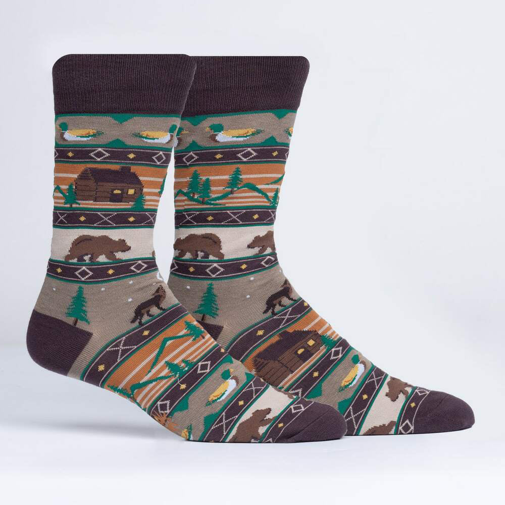 Sock It To Me Men's Crew Socks - Cabin Life