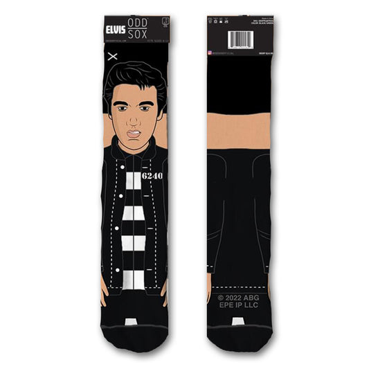 Odd Sox Men's Crew Socks - Elvis Jailhouse Rock