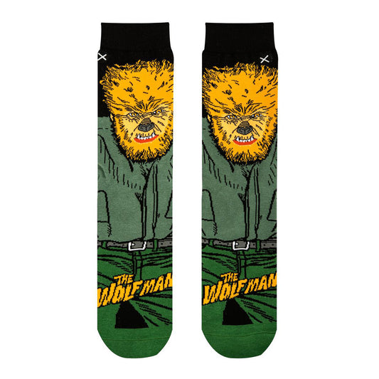 Odd Sox Men's Crew Socks - The Wolf Man (Universal Monsters)