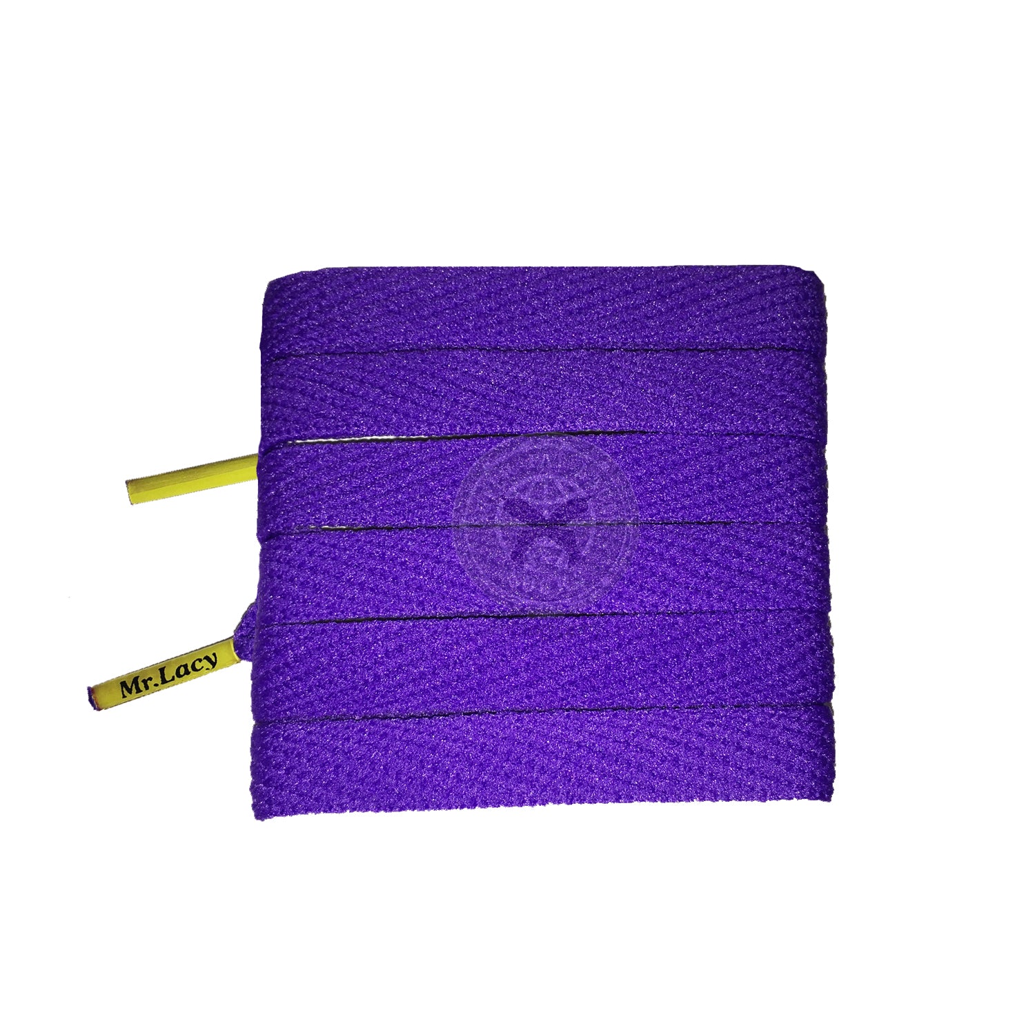 Mr Lacy Flatties Colour Tips Violet Yellow Shoelaces