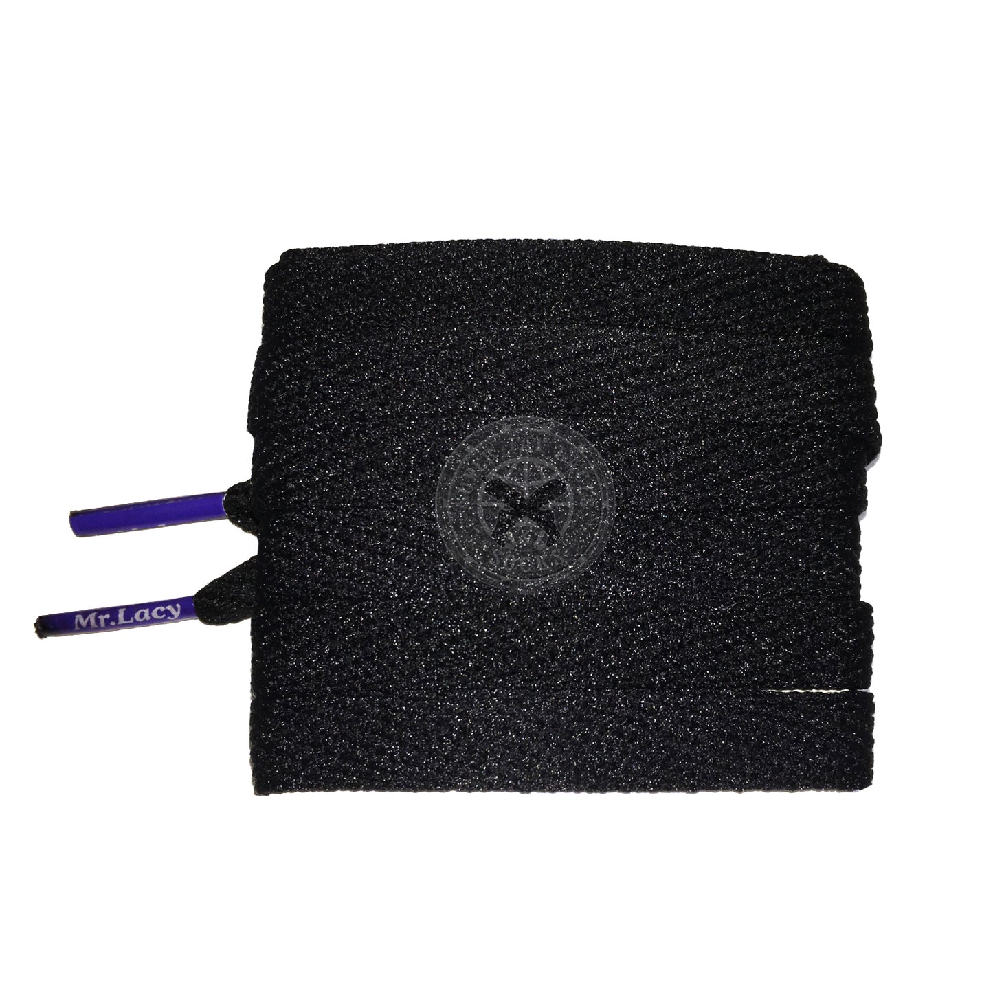 Mr Lacy Flatties Colour Tips - Black & Violet Shoelaces