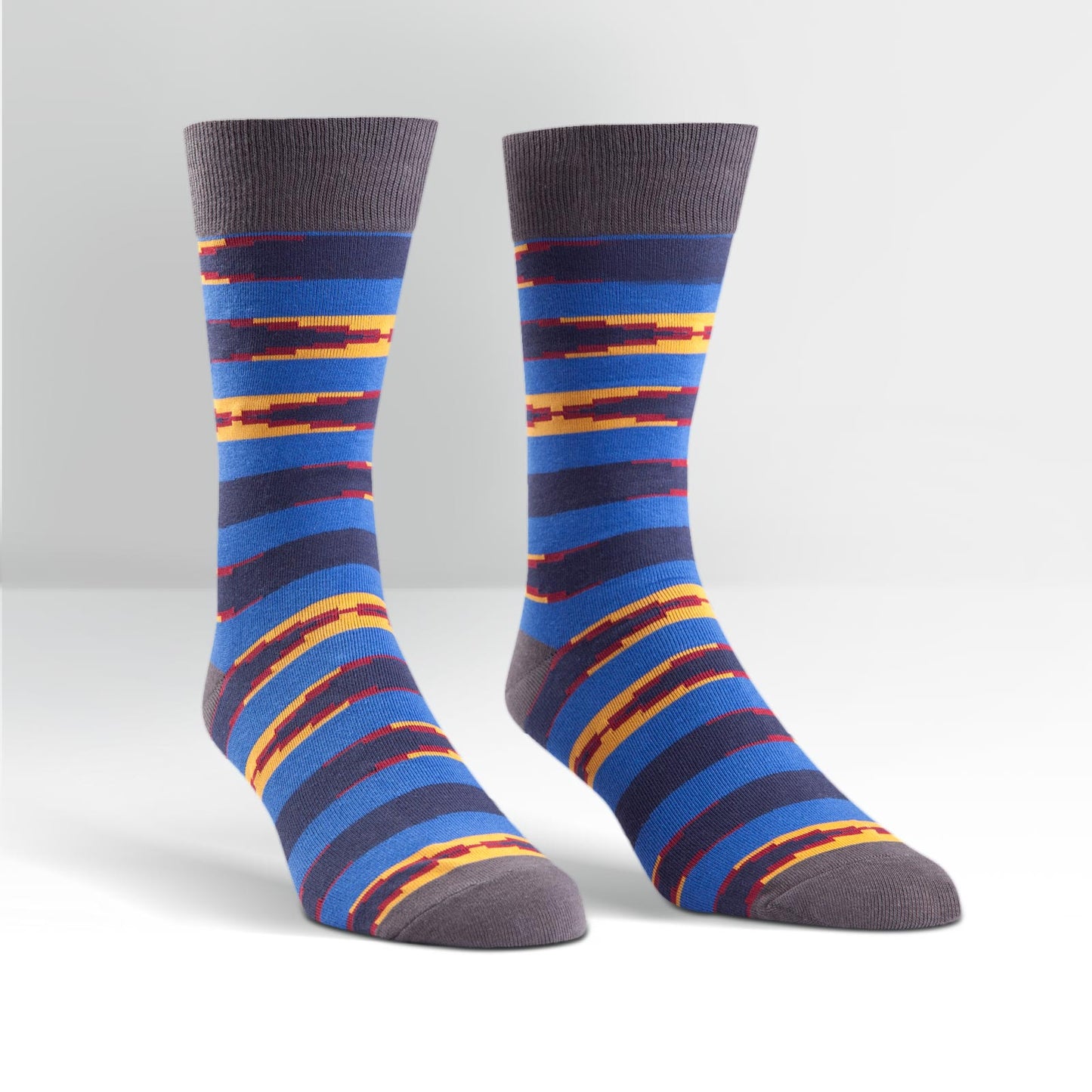 Sock It To Me Men's Crew Socks - Tribal Stripe