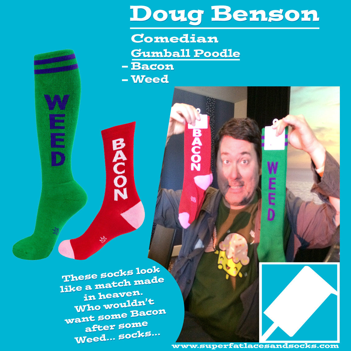 Gumball Poodle Unisex Knee High Socks - Weed