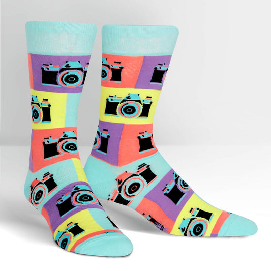 Sock It To Me Men's Crew Socks - Say Cheese!