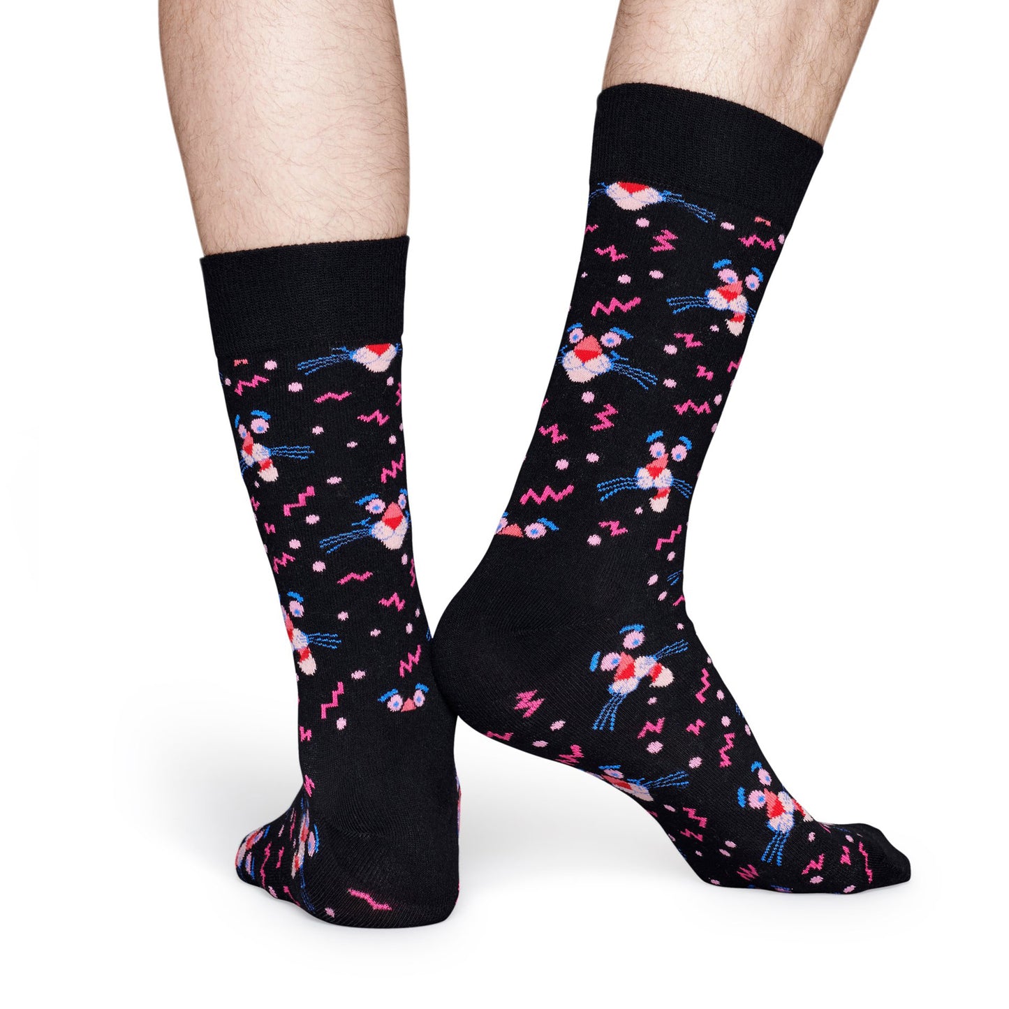 Happy Socks x Pink Panther Men's Crew Socks - Pink Panic