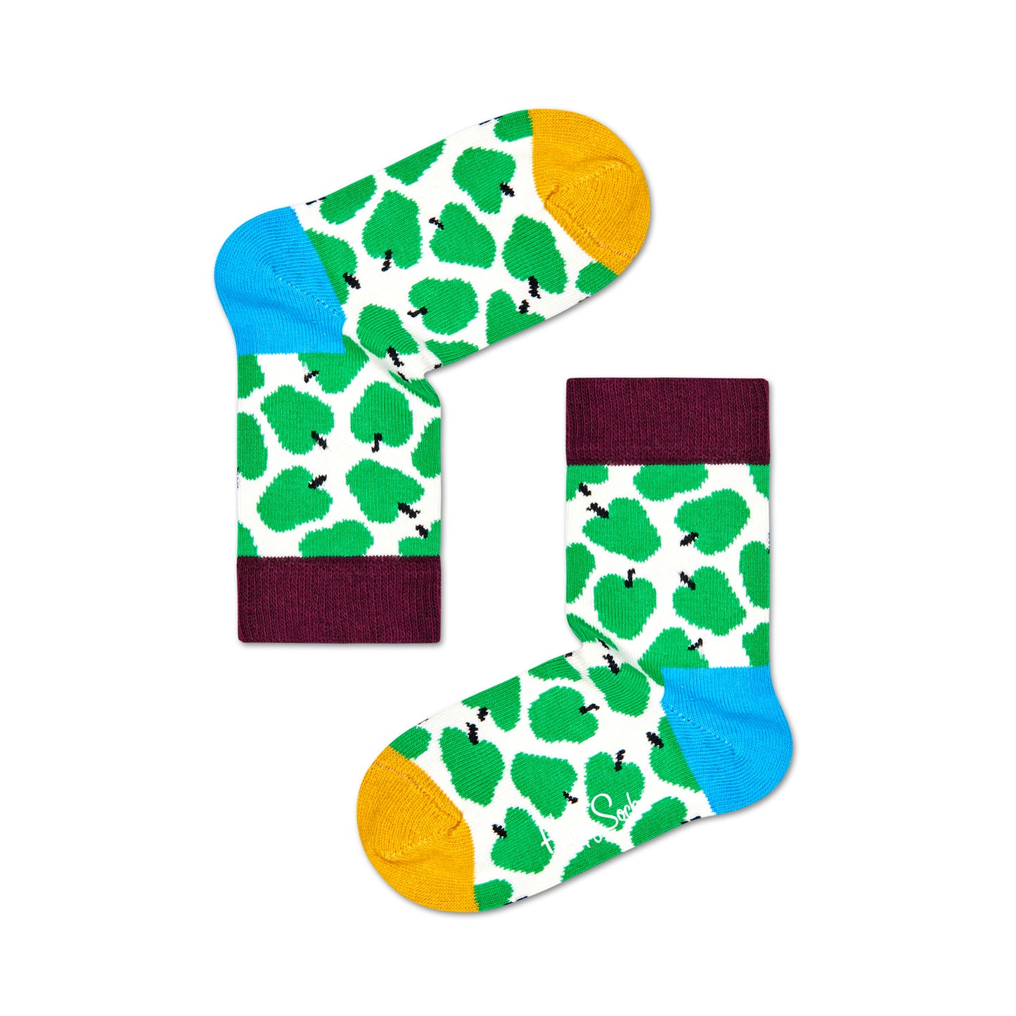 Happy Socks Kids Crew Socks - Apple (7-9 Years Old)