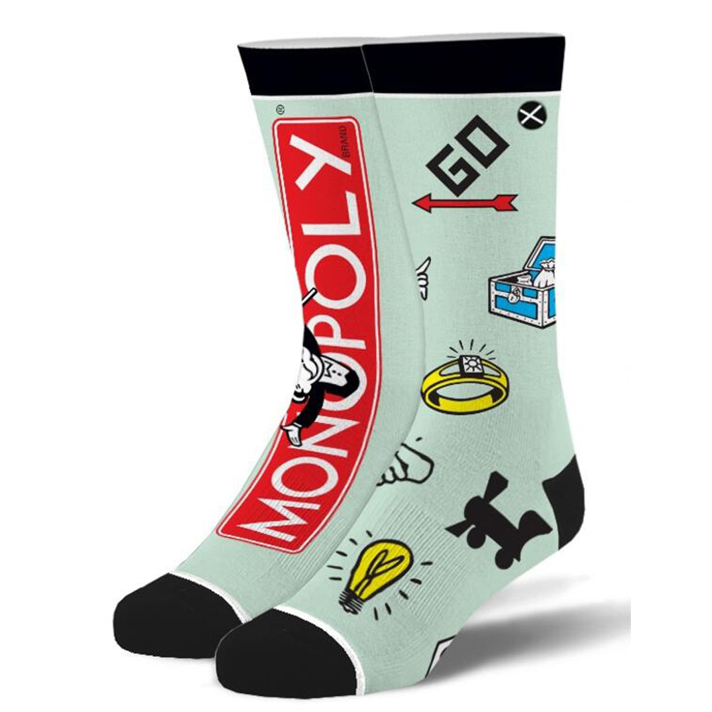 Odd Sox Men's Crew Socks - Monopoly