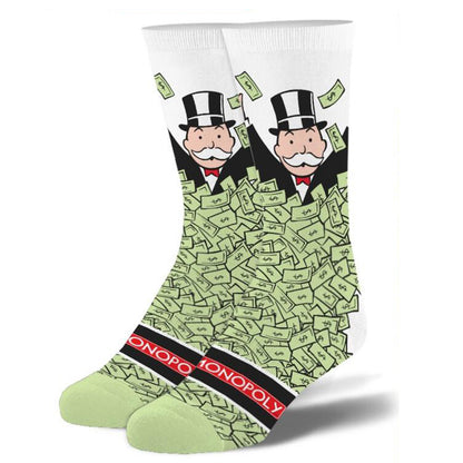 Odd Sox Men's Crew Socks - Monopoly Windfall