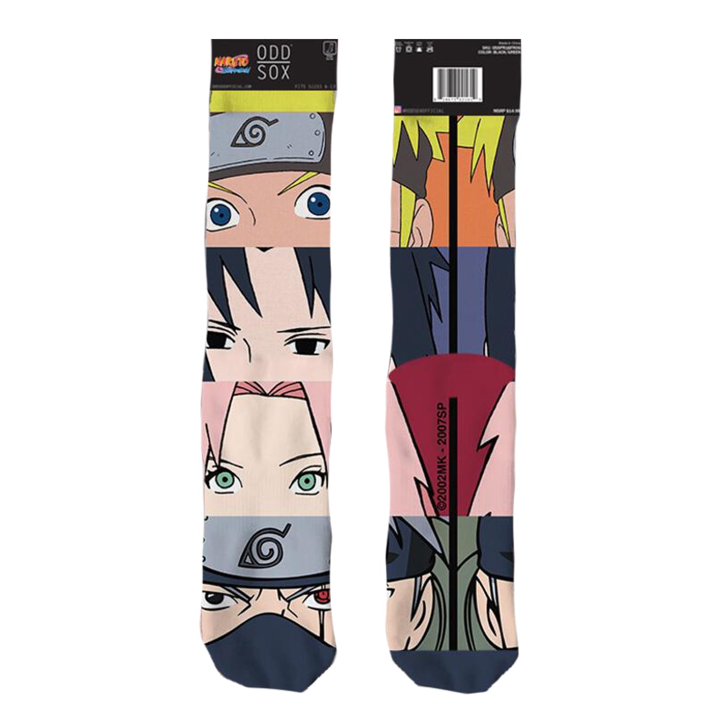 Odd Sox Men's Crew Socks - Naruto Mash Up