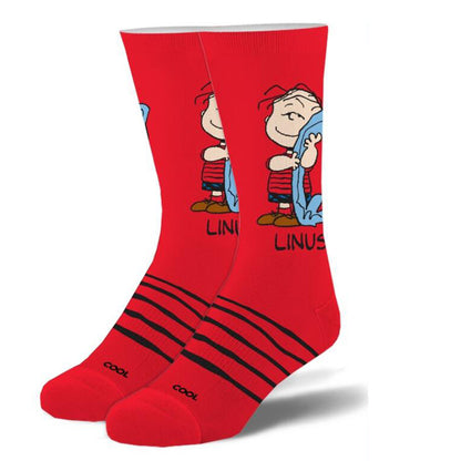 Cool Socks Men's Crew Socks - Linus (Peanuts)