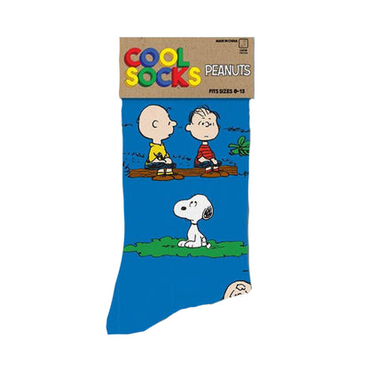 Cool Socks Men's Crew Socks - Charlie & The Outdoors (Peanuts)