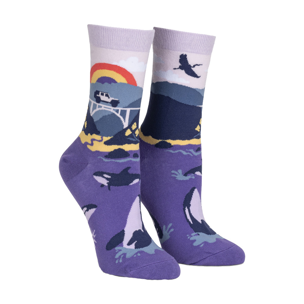 Sock It To Me Women's Crew Socks - Big Sur