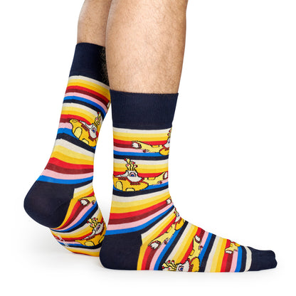 Happy Socks x The Beatles Men's Crew Socks - All on Board