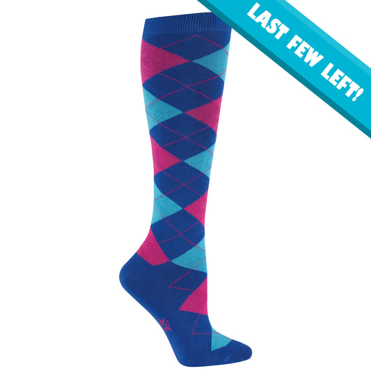 Sock It To Me Women's Knee High Socks - Argyle